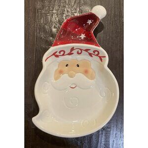 Ganz Bella Casa Christmas Holiday‎ Santa Clause Serving Plate Tray Platter